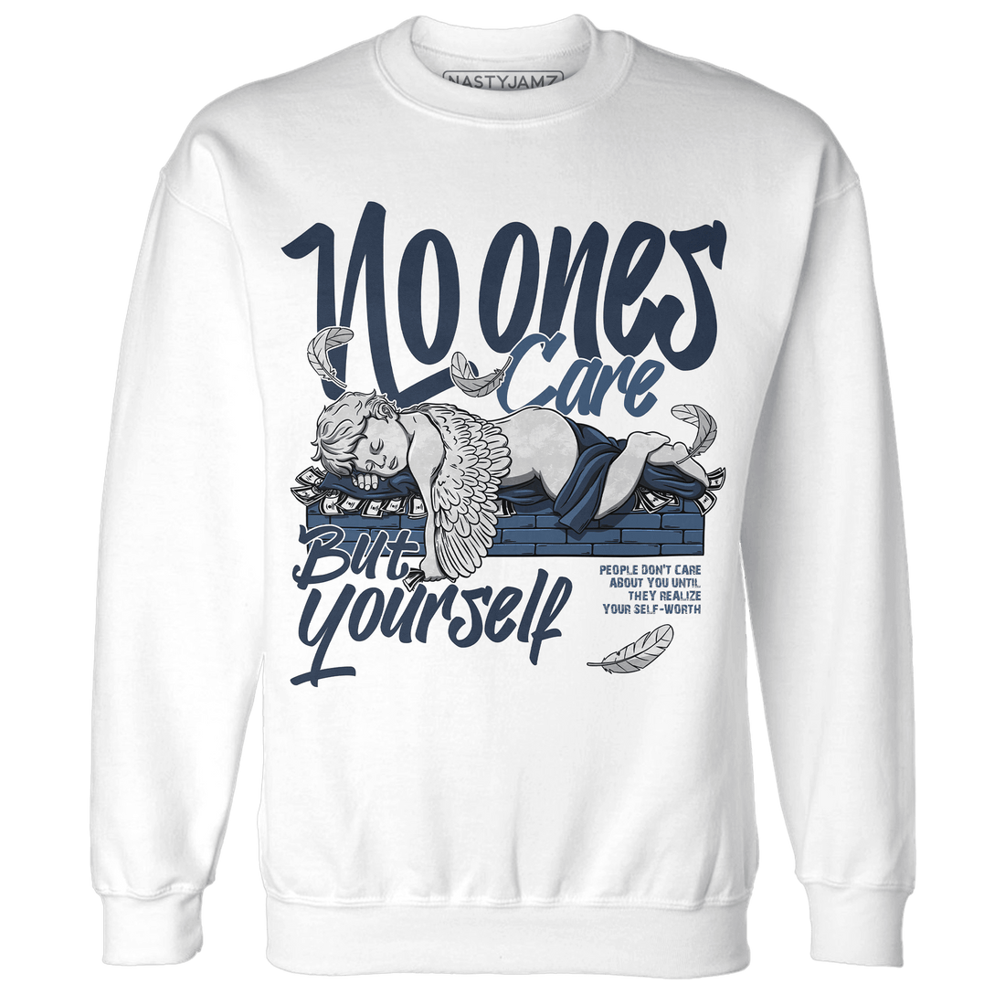 AM 1 86 Jackie RBS Sweatshirt Match No Ones Care - NastyJamz