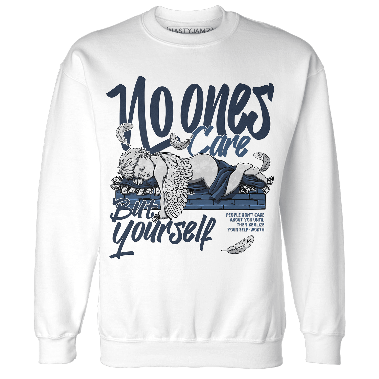 AM 1 86 Jackie RBS Sweatshirt Match No Ones Care - NastyJamz