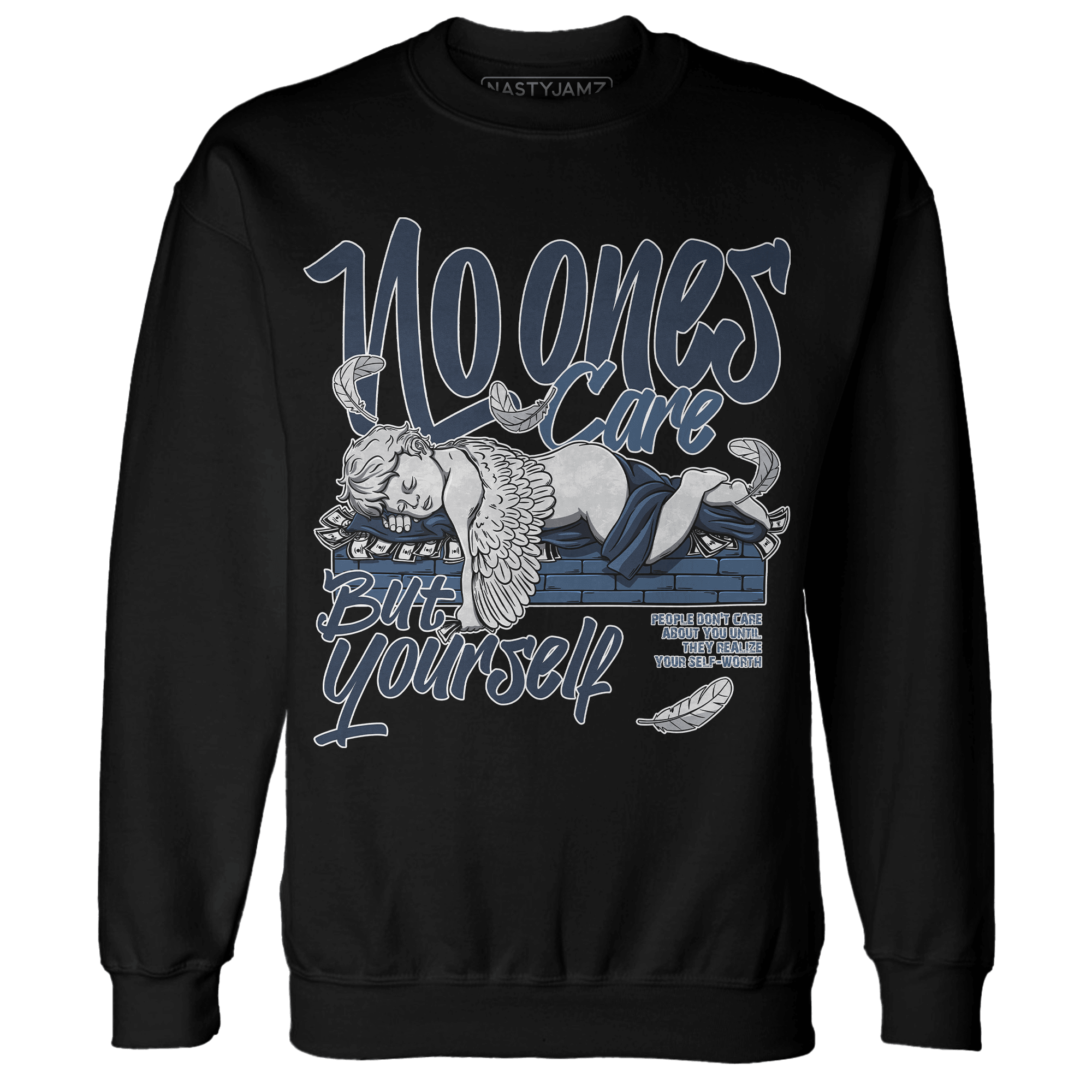 AM 1 86 Jackie RBS Sweatshirt Match No Ones Care - NastyJamz