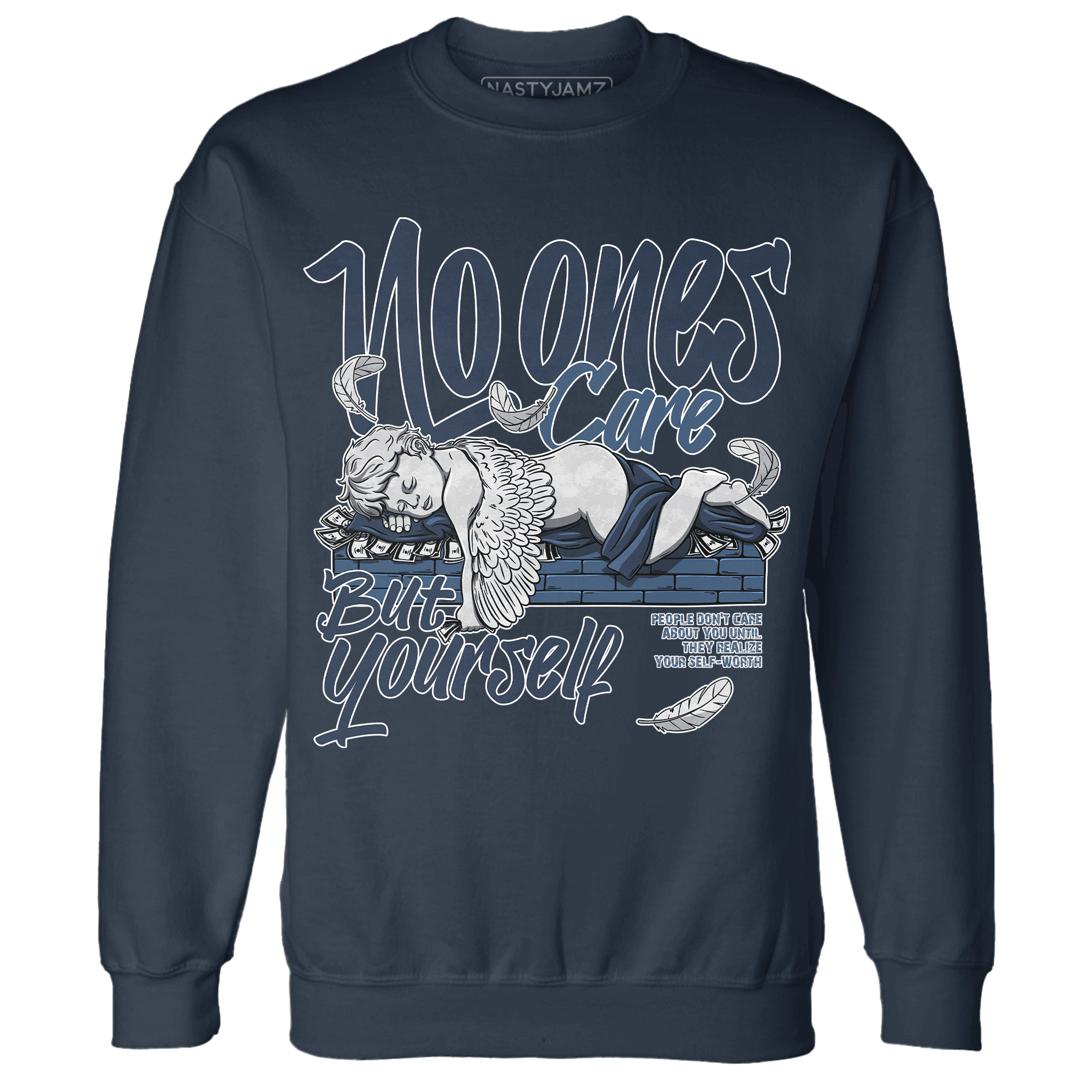 AM 1 86 Jackie RBS Sweatshirt Match No Ones Care - NastyJamz