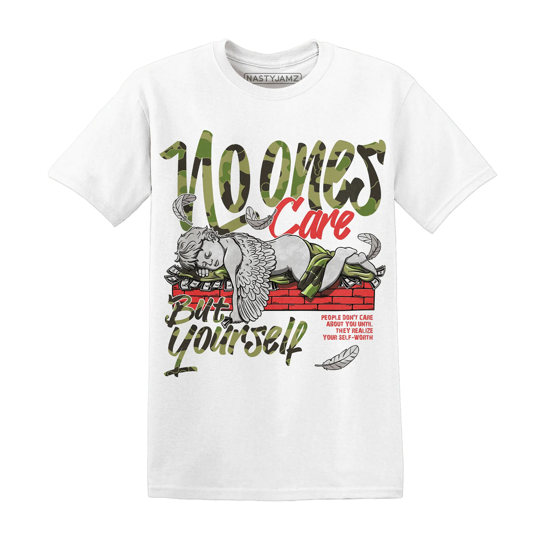 AM-90-Dark-Sage-Solar-Red-T-Shirt-Match-No-Ones-Care