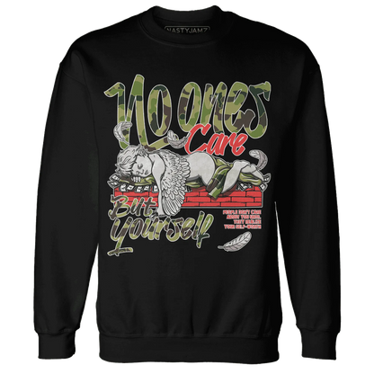 AM-90-Dark-Sage-Solar-Red-Sweatshirt-Match-No-Ones-Care