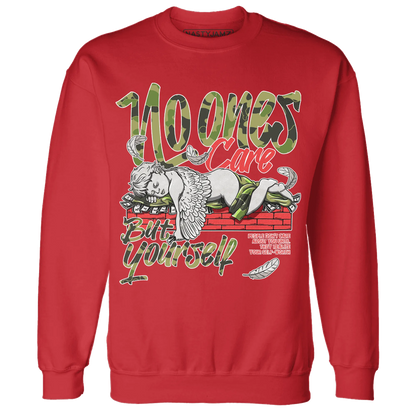 AM-90-Dark-Sage-Solar-Red-Sweatshirt-Match-No-Ones-Care