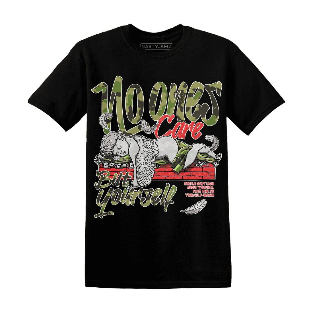 AM-90-Dark-Sage-Solar-Red-T-Shirt-Match-No-Ones-Care