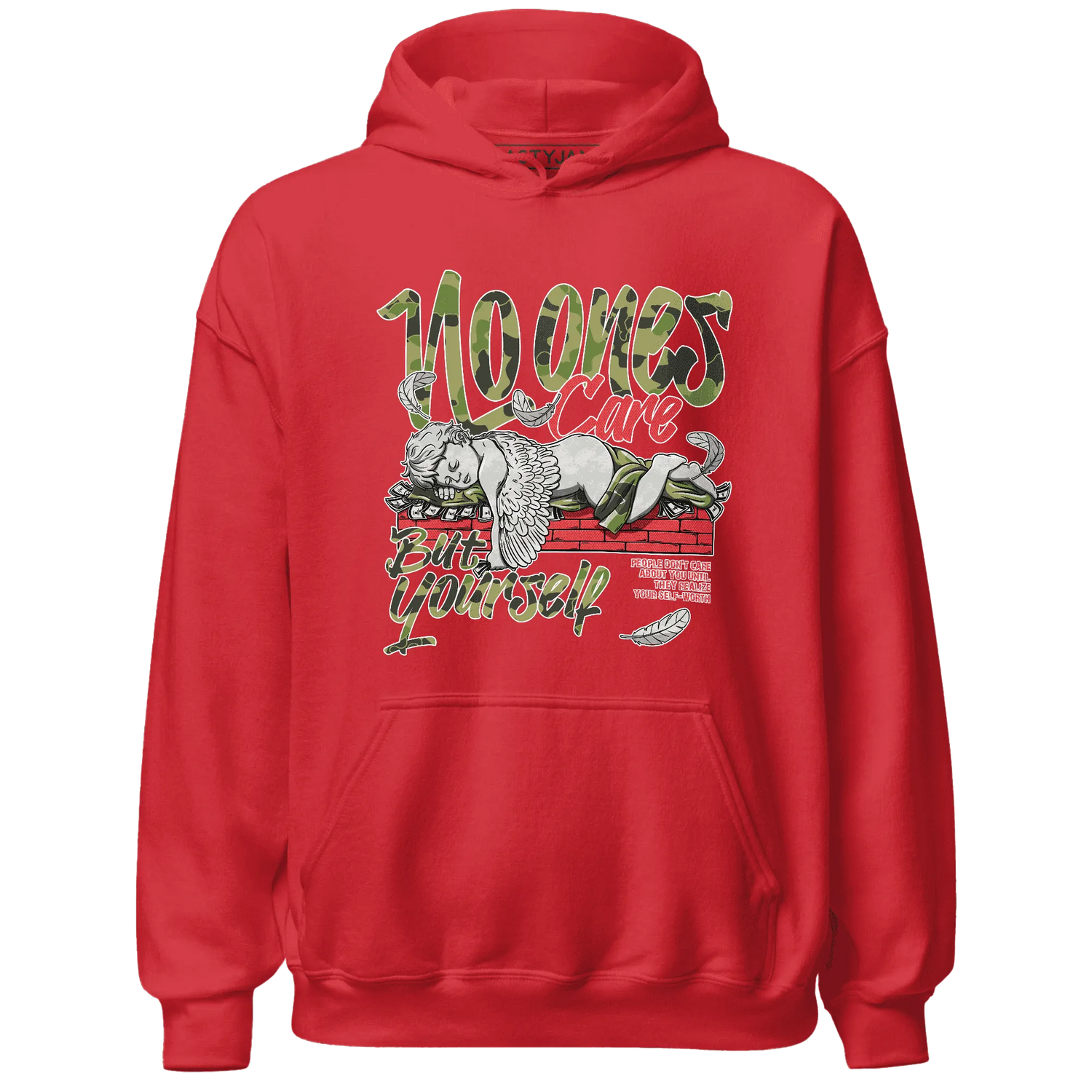AM-90-Dark-Sage-Solar-Red-Hoodie-Match-No-Ones-Care