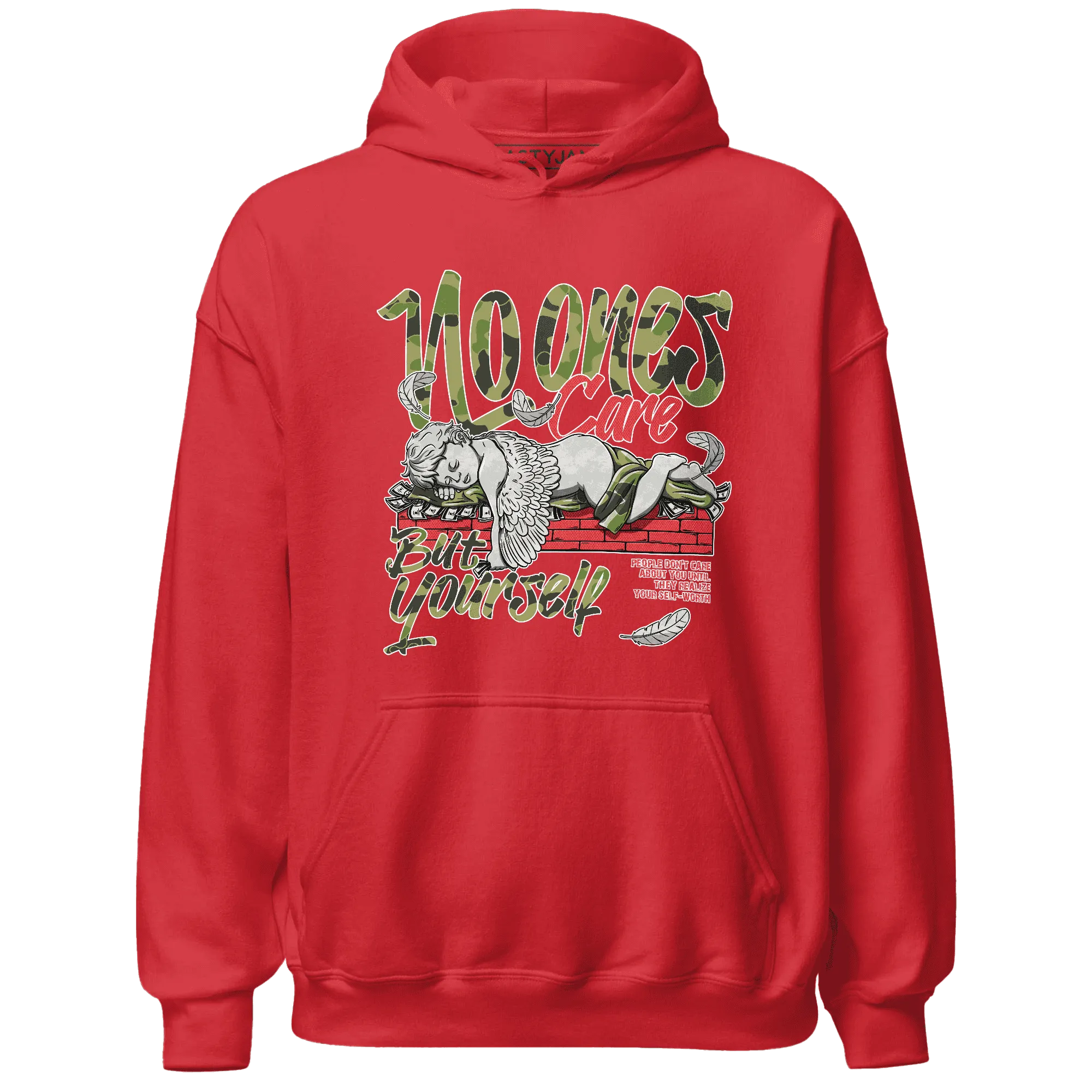 AM-90-Dark-Sage-Solar-Red-Hoodie-Match-No-Ones-Care