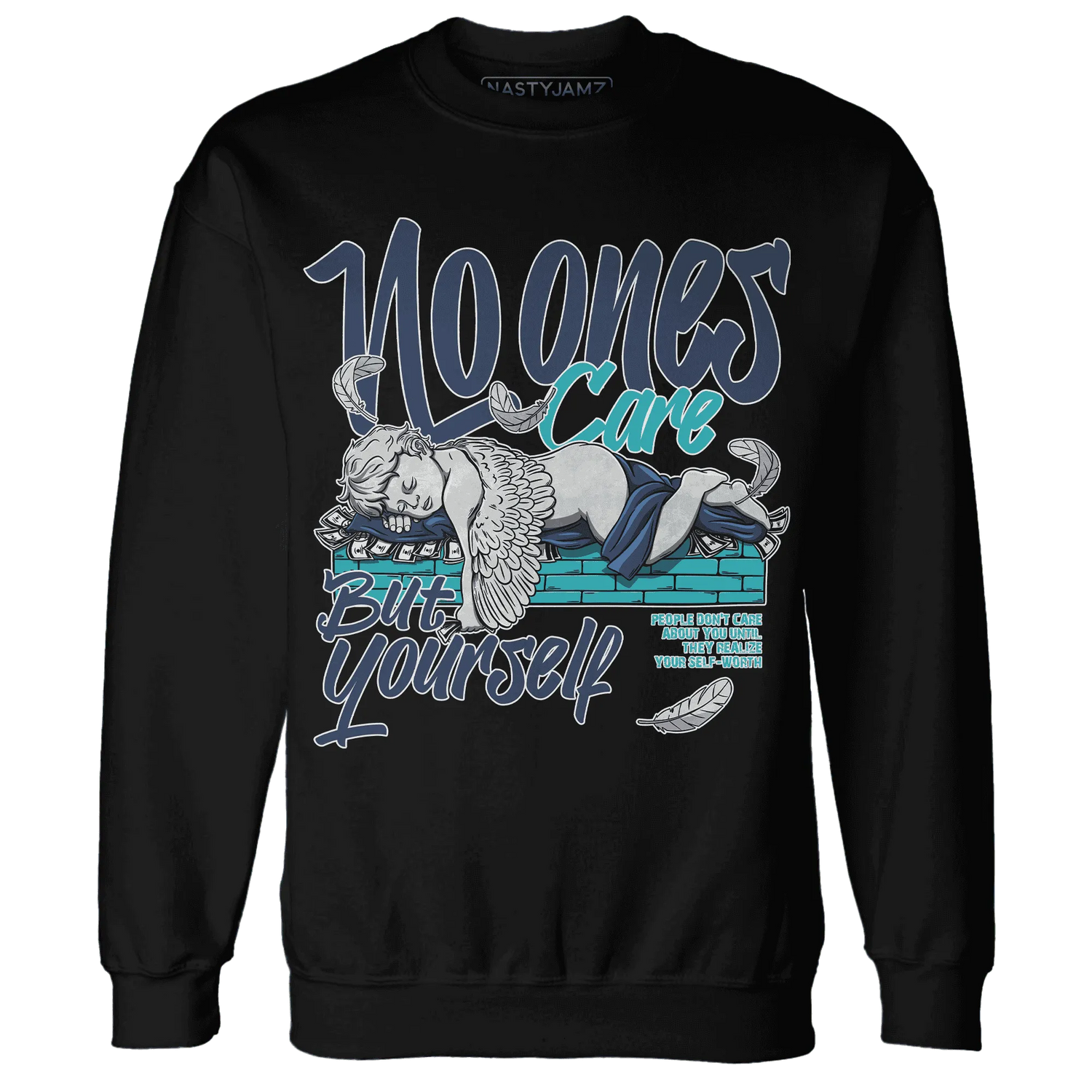 AM-Plus-Drift-Midnight-Navy-Total-Orange-Dusty-Cactus-NastyJamz-Sweatshirt-Match-No-Ones-Care