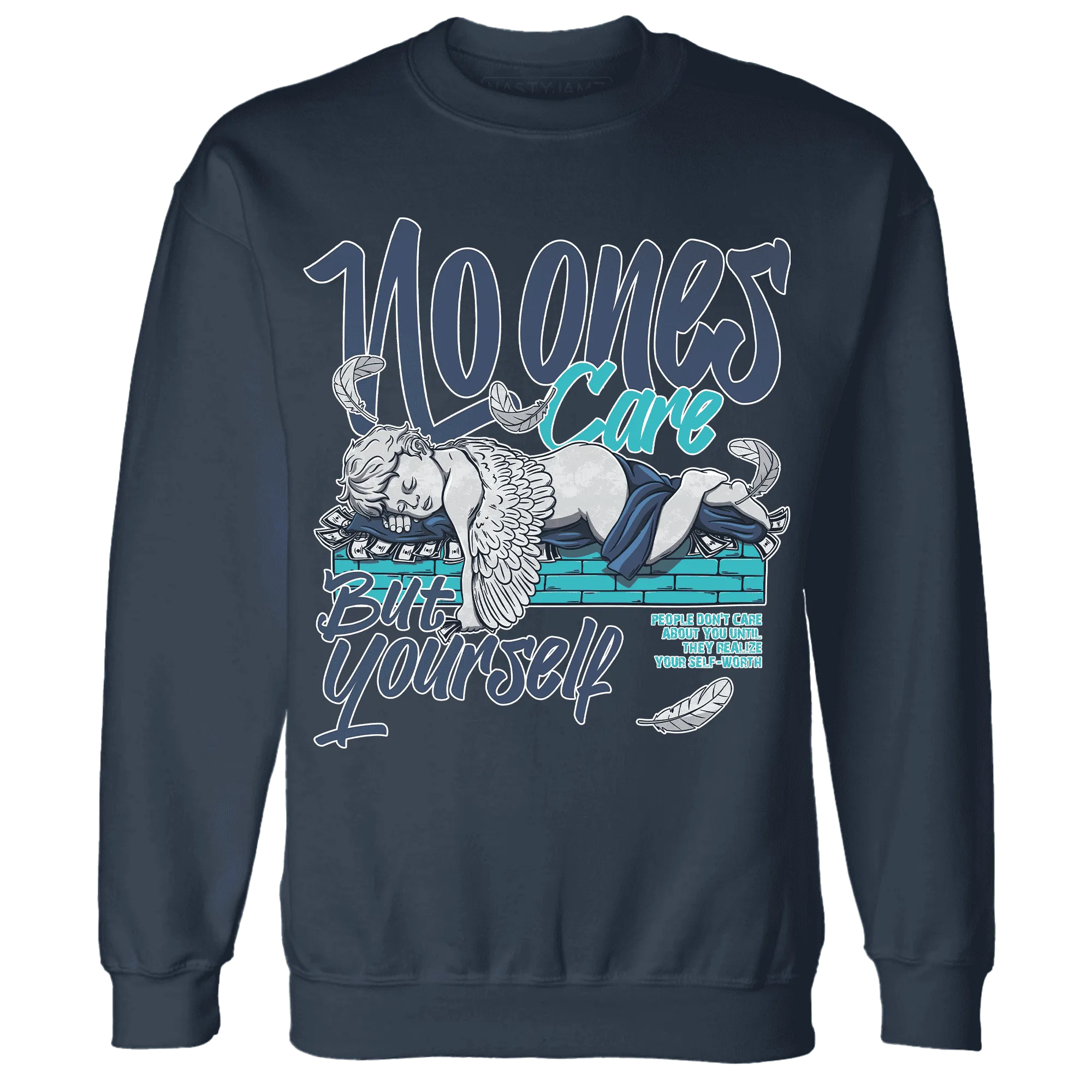 AM-Plus-Drift-Midnight-Navy-Total-Orange-Dusty-Cactus-NastyJamz-Sweatshirt-Match-No-Ones-Care