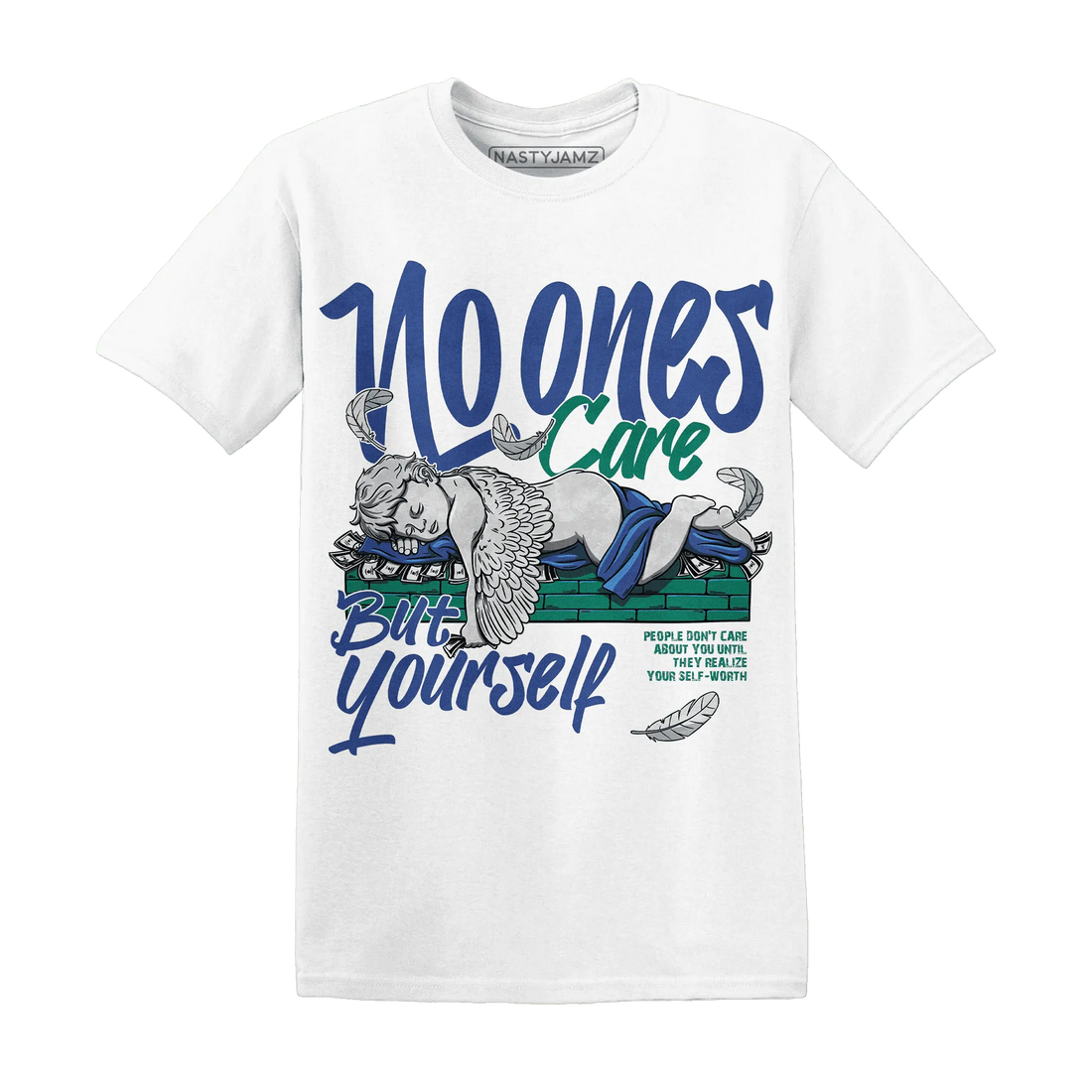 Dunk-Hyper-Royal-Malachite-T-Shirt-Match-No-Ones-Care