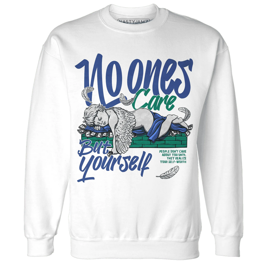 Dunk-Hyper-Royal-Malachite-Sweatshirt-Match-No-Ones-Care