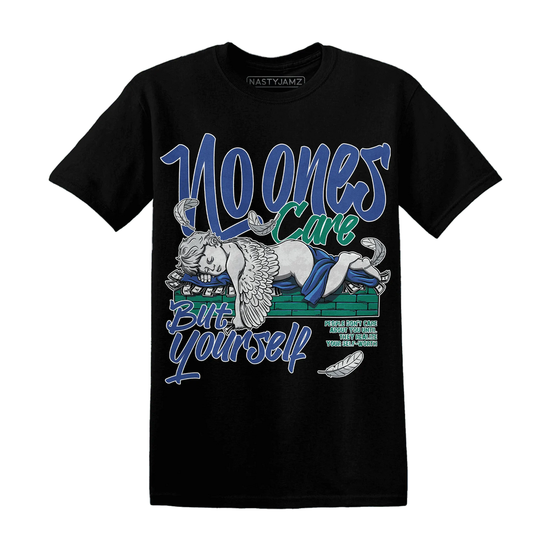 Dunk-Hyper-Royal-Malachite-T-Shirt-Match-No-Ones-Care