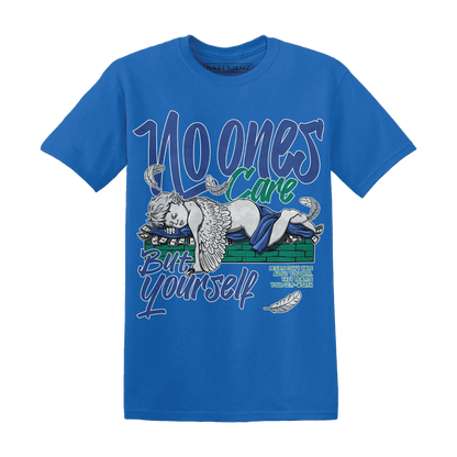Dunk-Hyper-Royal-Malachite-T-Shirt-Match-No-Ones-Care