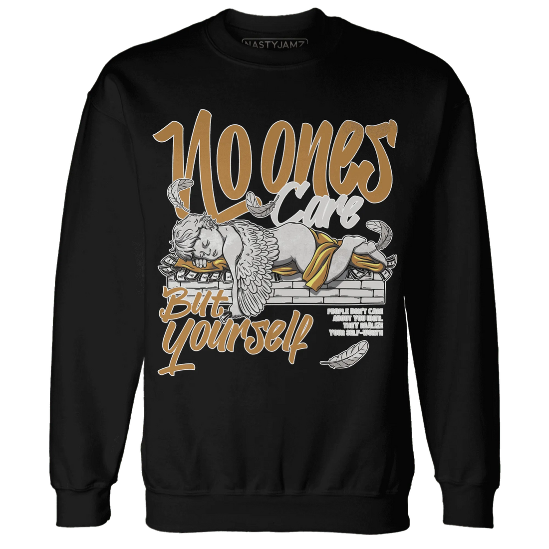 Dunk-Low-Retro-Wheat-Orange-Sweatshirt-Match-No-Ones-Care