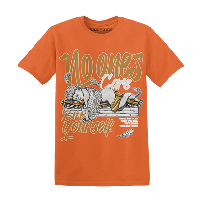 Dunk-Low-Retro-Wheat-Orange-T-Shirt-Match-No-Ones-Care