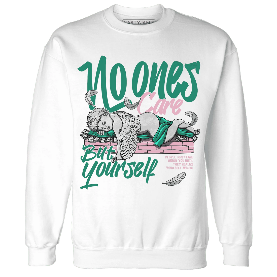 Dunk-Pink-Malachite-Medium-Soft-Low-Sail-NastyJamz-Sweatshirt-Match-No-Ones-Care