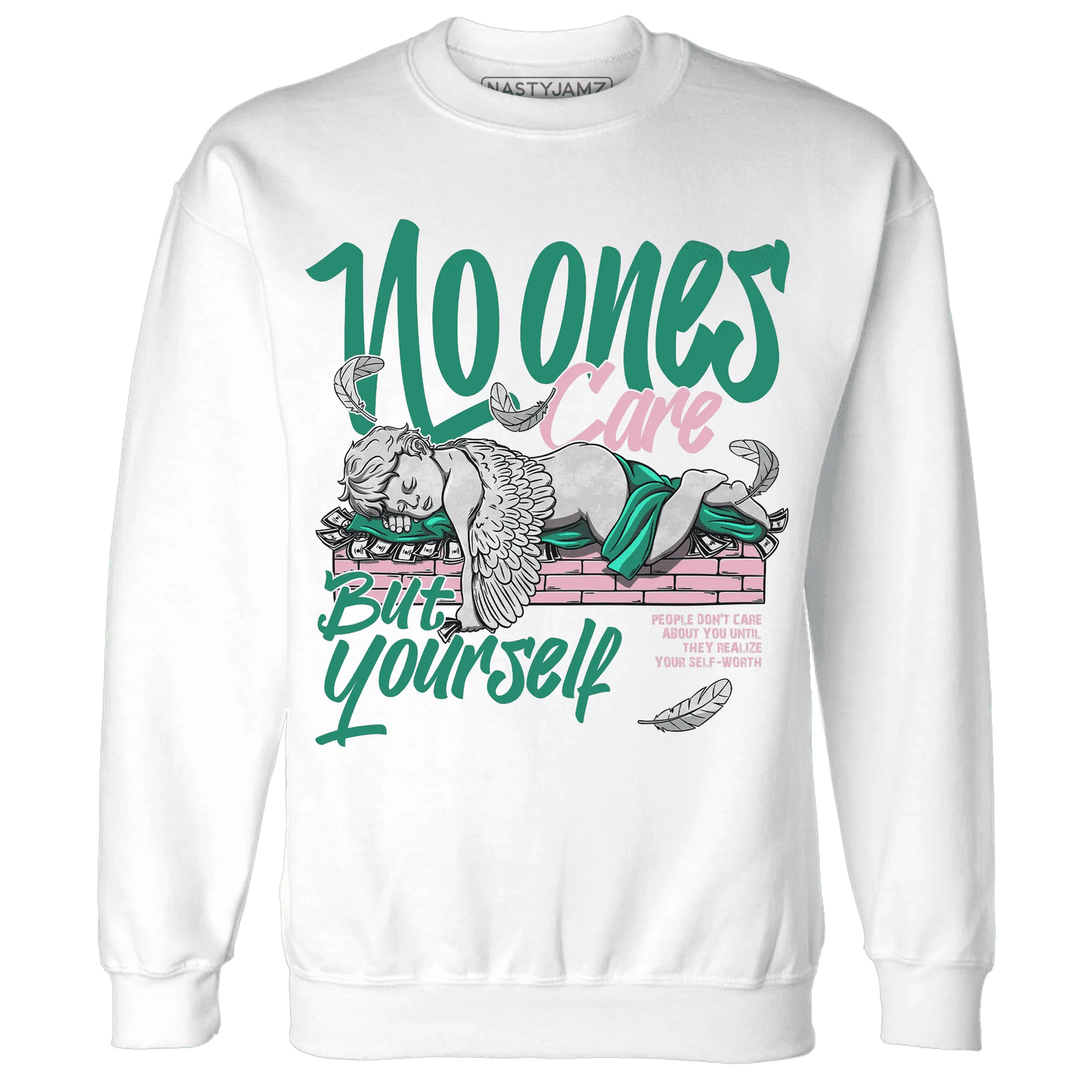 Dunk-Pink-Malachite-Medium-Soft-Low-Sail-NastyJamz-Sweatshirt-Match-No-Ones-Care