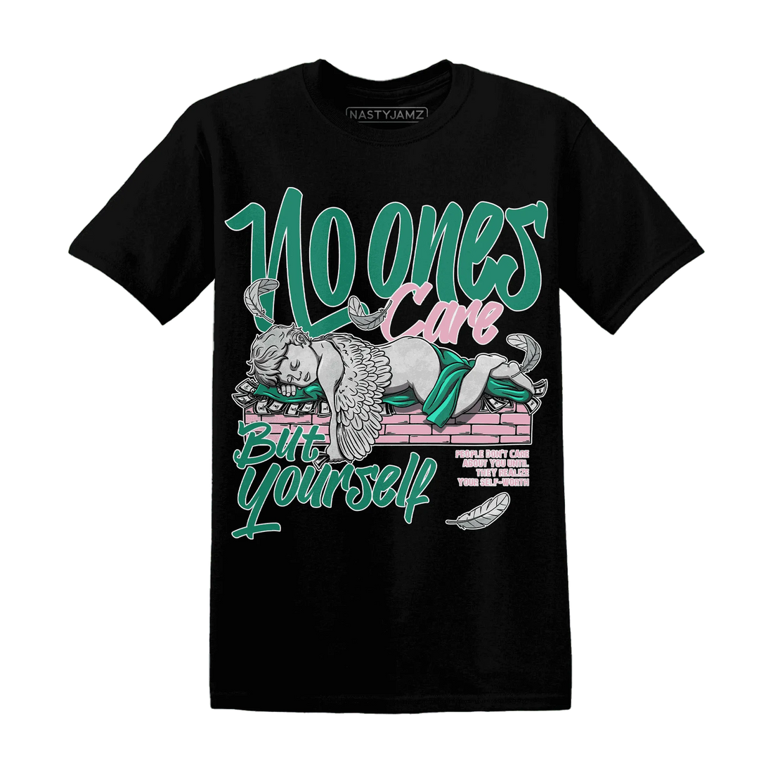 Dunk-Pink-Malachite-Medium-Soft-Low-Sail-NastyJamz-T-Shirt-Match-No-Ones-Care