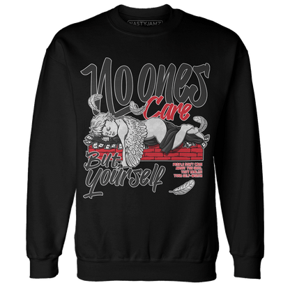 Jumman Jack University Red Sweatshirt Match No Ones Care - NastyJamz