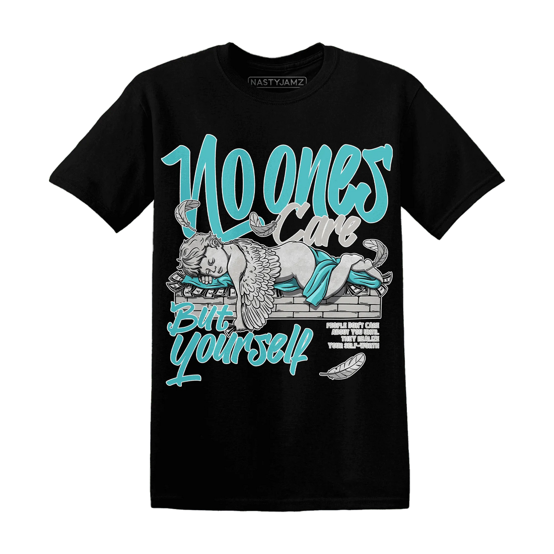 NBL-Cyan-Burst-9060-NastyJamz-T-Shirt-Match-No-Ones-Care