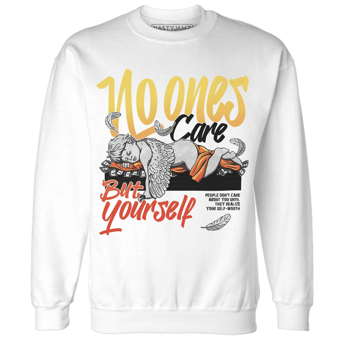 VaporMax-Crimson-Total-Orange-Plus-NastyJamz-Sweatshirt-Match-No-Ones-Care