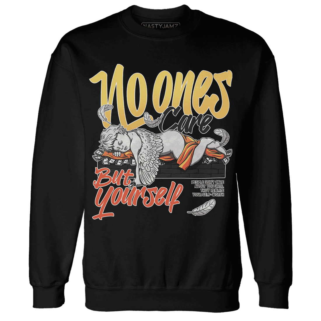 VaporMax-Crimson-Total-Orange-Plus-NastyJamz-Sweatshirt-Match-No-Ones-Care