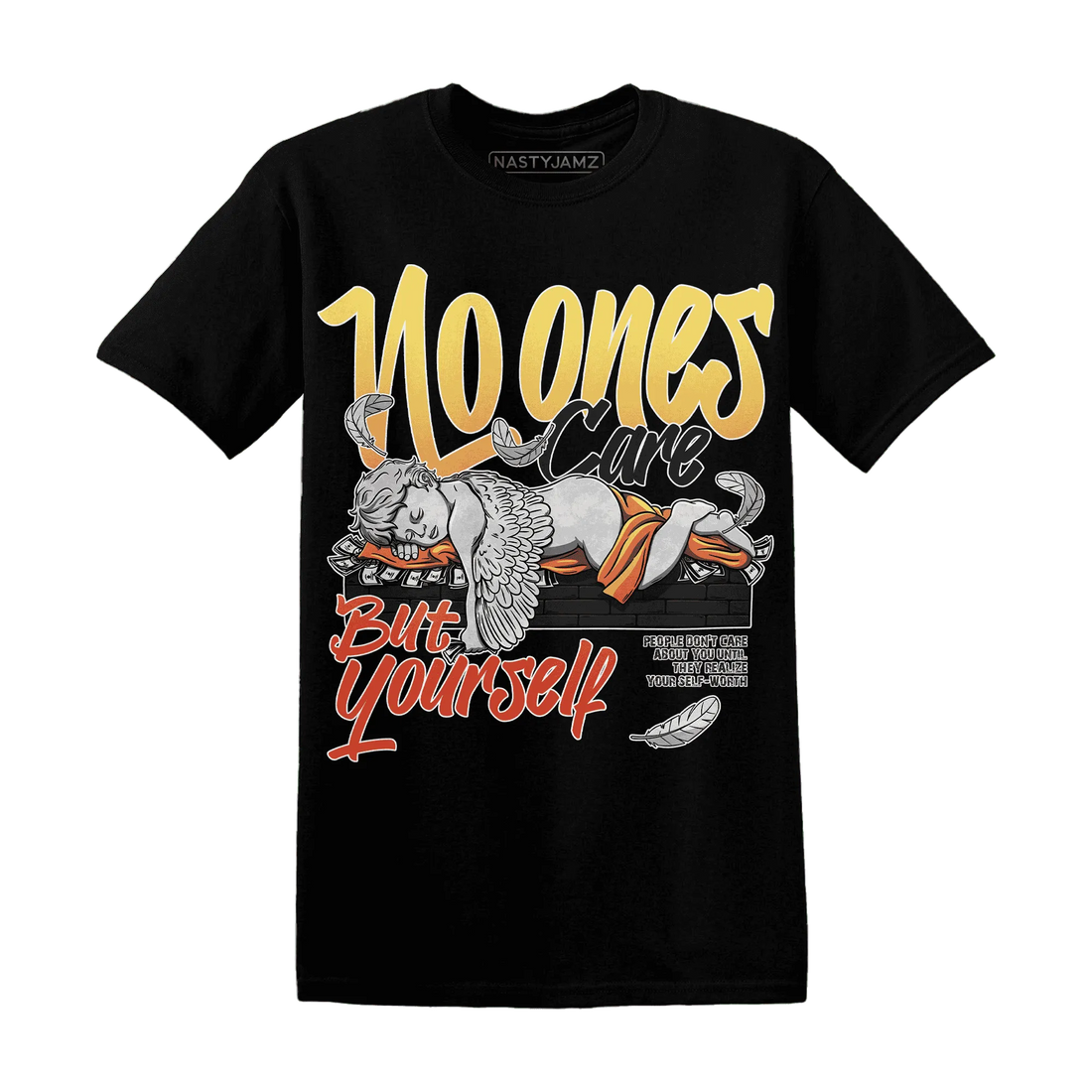 VaporMax-Crimson-Total-Orange-Plus-NastyJamz-T-Shirt-Match-No-Ones-Care