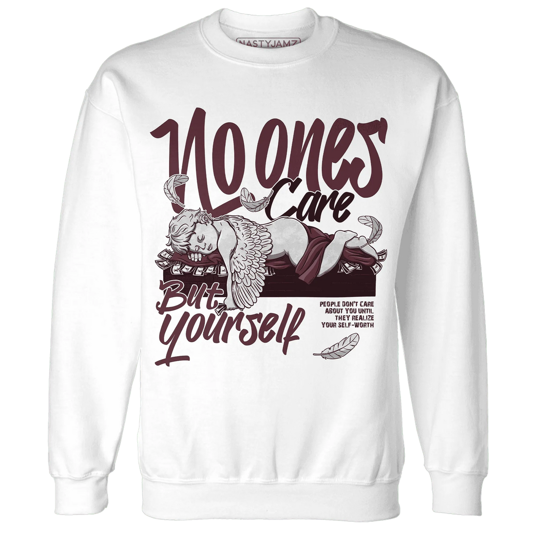 VaporMax-Night-Maron-Burgundy-NastyJamz-Sweatshirt-Match-No-Ones-Care