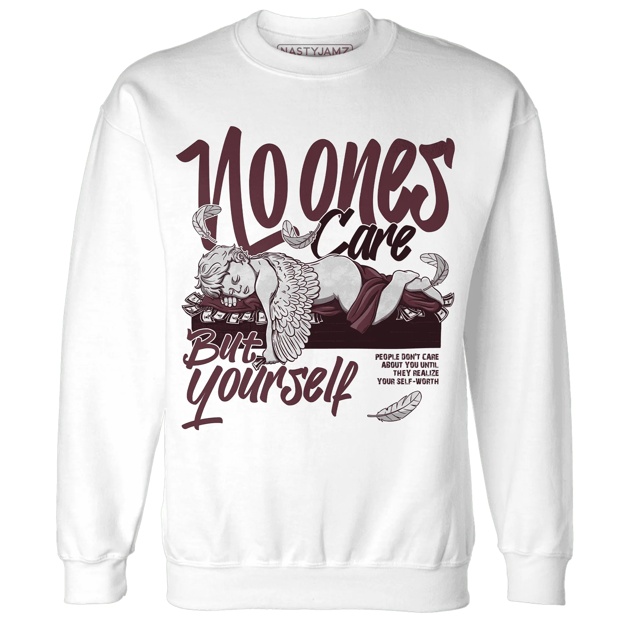 VaporMax-Night-Maron-Burgundy-NastyJamz-Sweatshirt-Match-No-Ones-Care