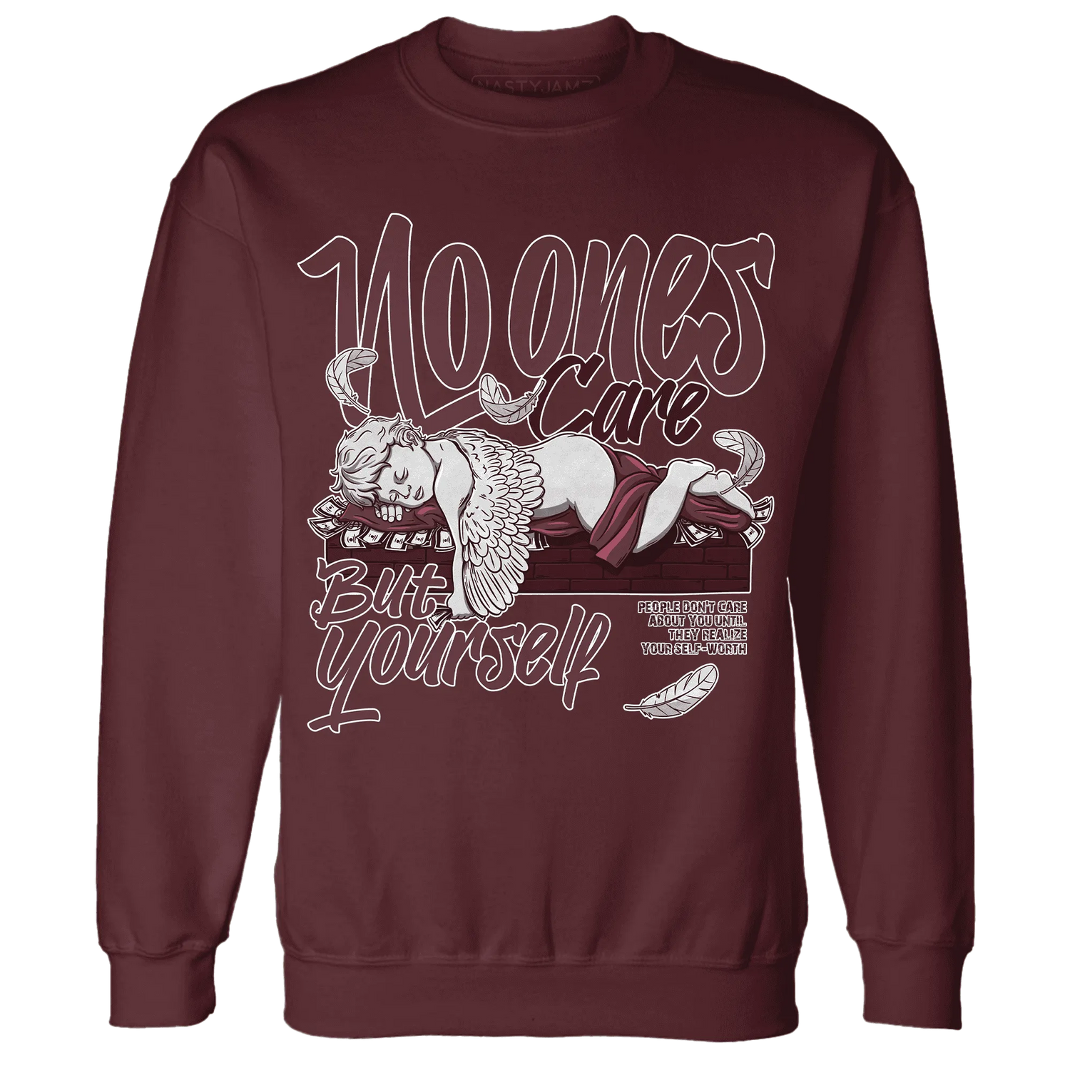 VaporMax-Night-Maron-Burgundy-NastyJamz-Sweatshirt-Match-No-Ones-Care