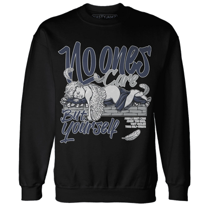 VaporMax-Plus-Midnight-Navy-White-Metallic-Silver-Sweatshirt-Match-No-Ones-Care