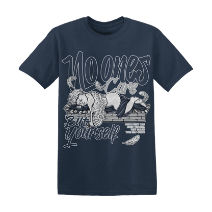 VaporMax-Plus-Midnight-Navy-White-Metallic-Silver-T-Shirt-Match-No-Ones-Care