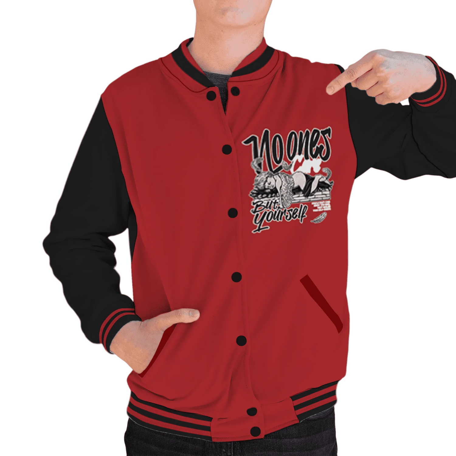 Black-Toe-Reimagined-Red-White-1s-NastyJamz-Varsity-Match-No-Ones-Care