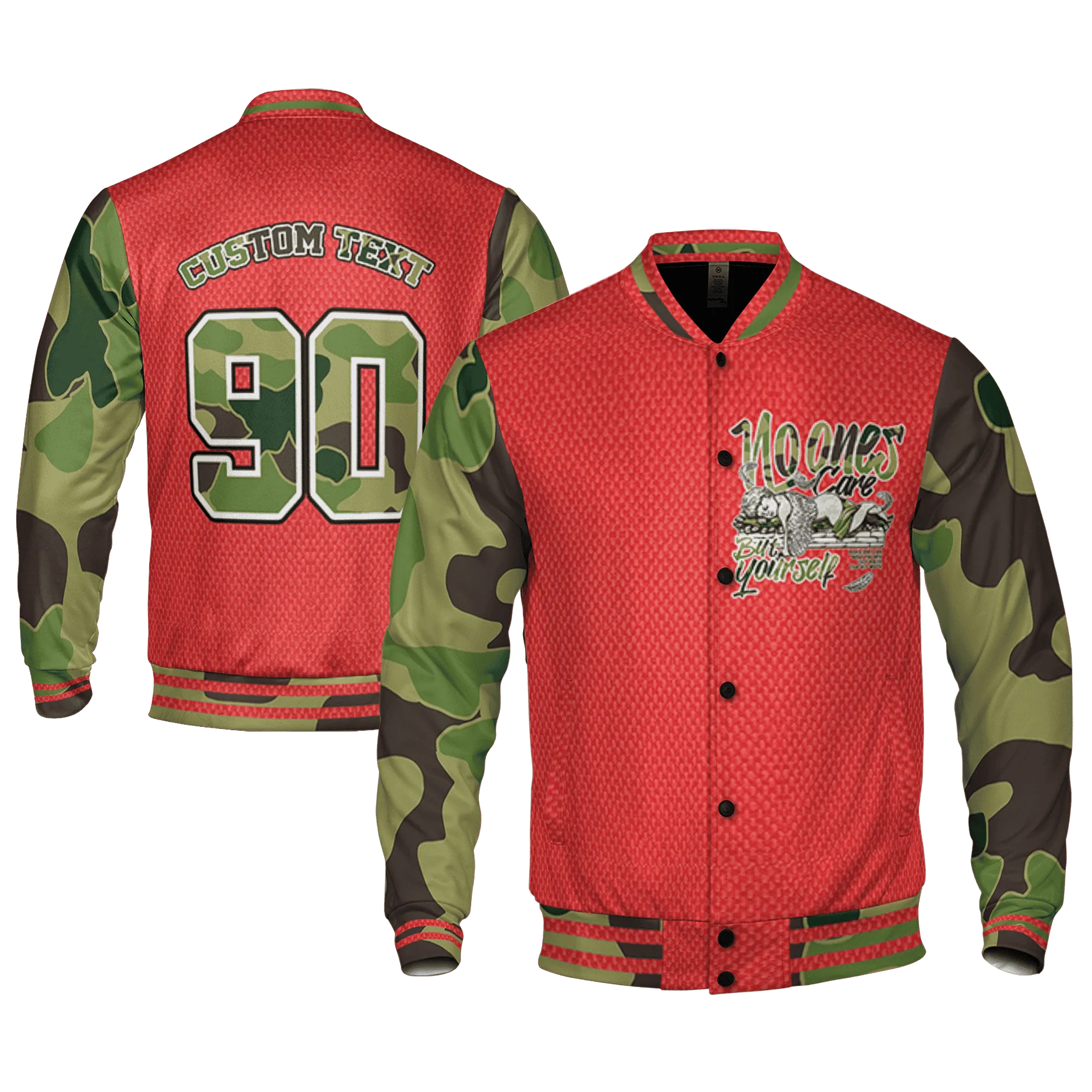 AM-90-Dark-Sage-Solar-Red-NastyJamz-Varsity-Match-No-Ones-Care