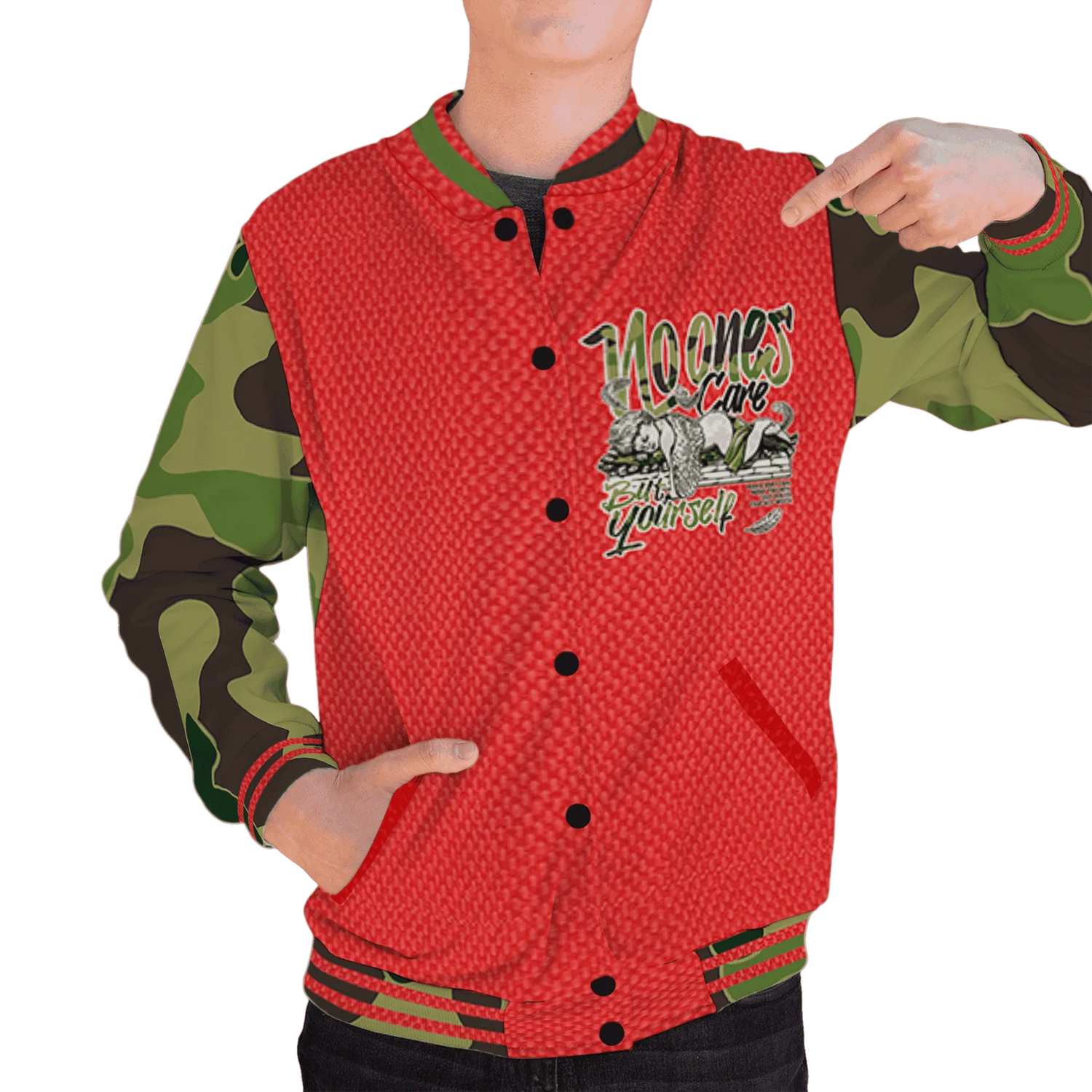 AM-90-Dark-Sage-Solar-Red-NastyJamz-Varsity-Match-No-Ones-Care