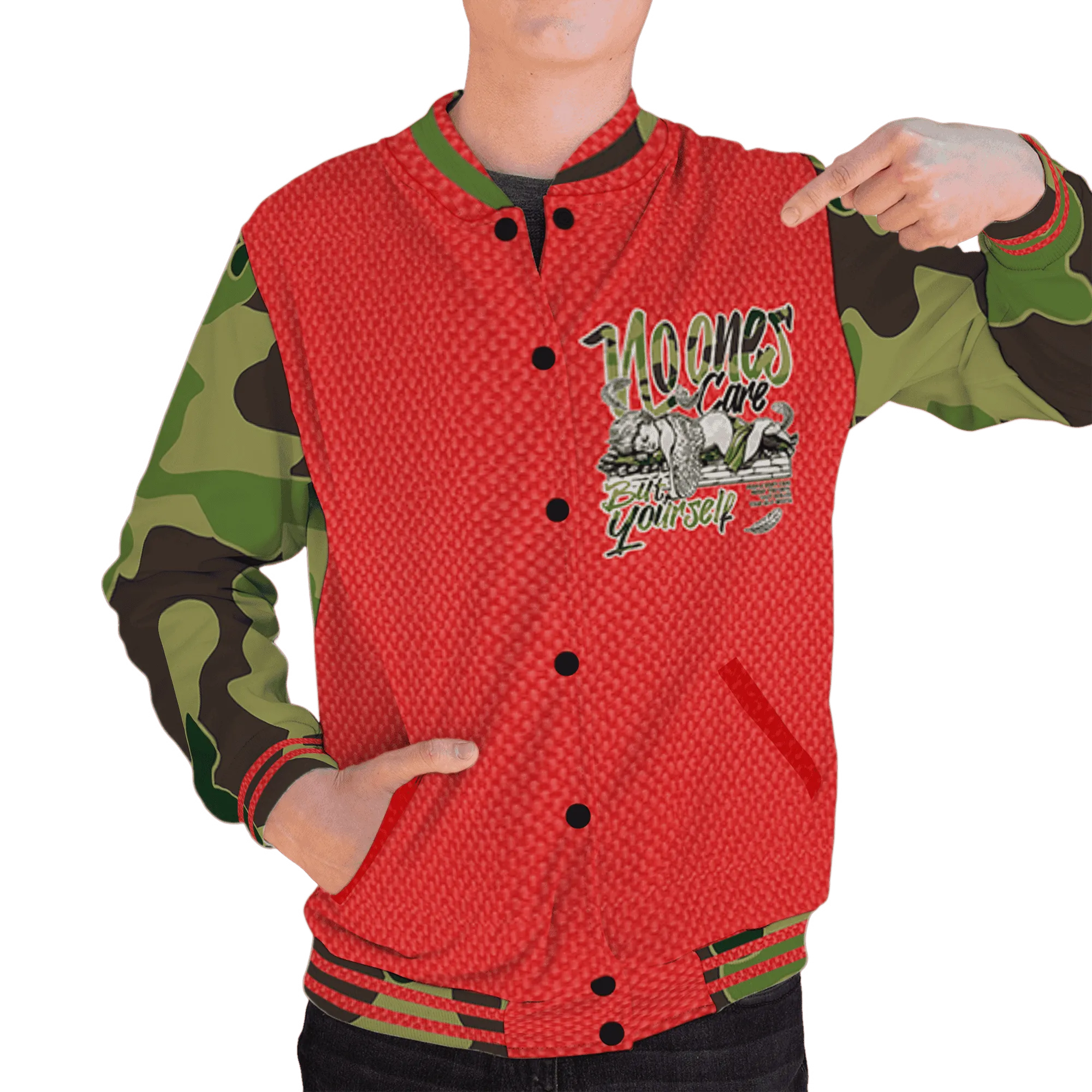 AM-90-Dark-Sage-Solar-Red-NastyJamz-Varsity-Match-No-Ones-Care