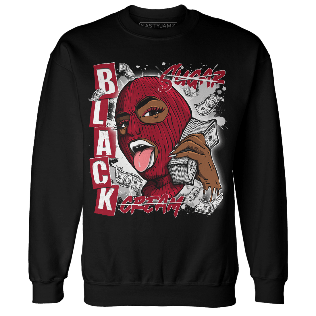 Retro Red Taxi 12s Sweatshirt Match No Sugar No Cream - NastyJamz