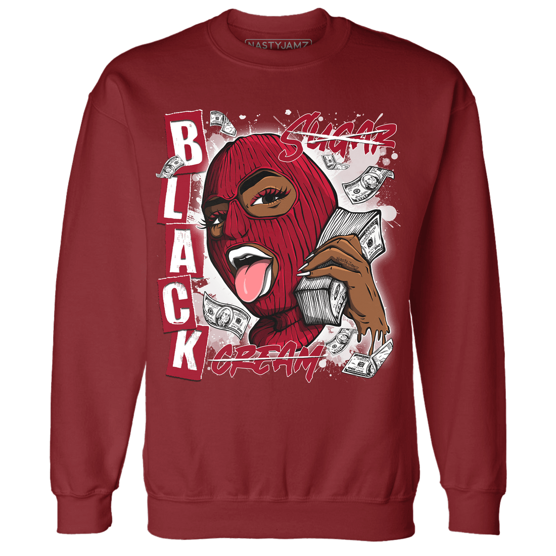 Retro Red Taxi 12s Sweatshirt Match No Sugar No Cream - NastyJamz