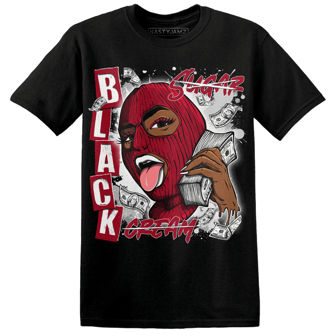 Retro Red Taxi 12s T Shirt Match No Sugar No Cream - NastyJamz
