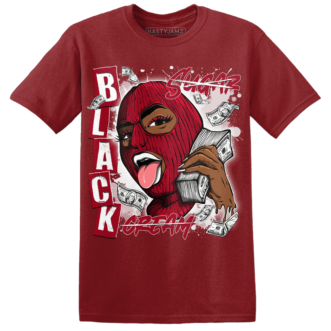Retro Red Taxi 12s T Shirt Match No Sugar No Cream - NastyJamz