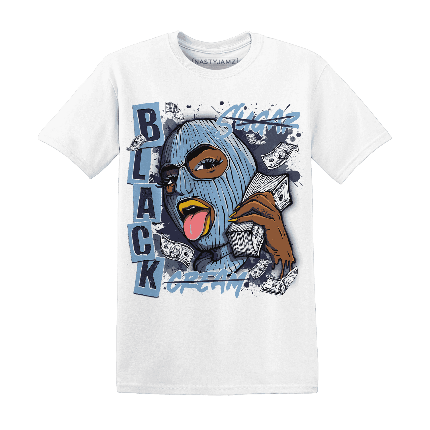 First In Flight 1s T Shirt Match No Sugar No Cream - NastyJamz