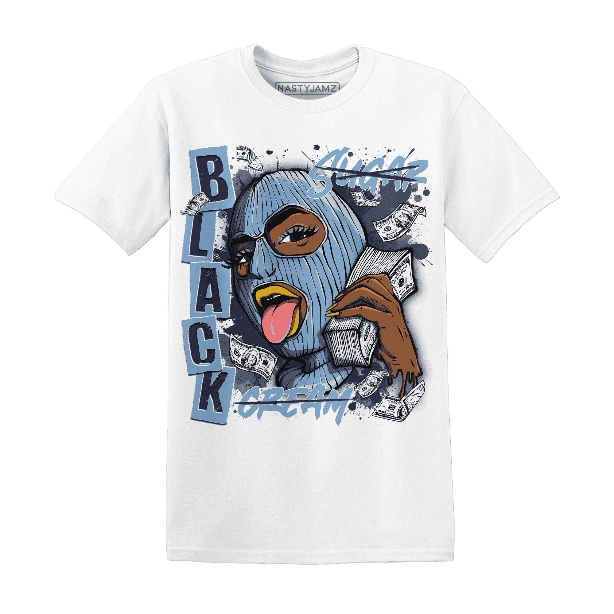 First In Flight 1s T Shirt Match No Sugar No Cream - NastyJamz