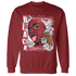 High 85 Metallic Burgundy 1s Sweatshirt Match No Sugar No Cream - NastyJamz