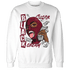 High White Team Red 1s Sweatshirt Match No Sugar No Cream - NastyJamz