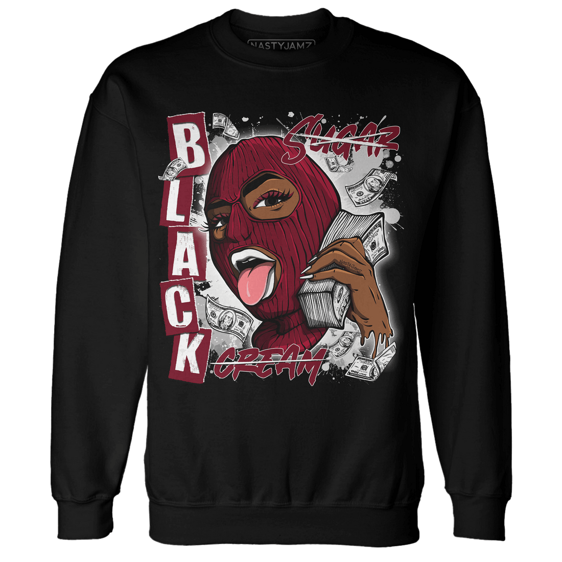 High White Team Red 1s Sweatshirt Match No Sugar No Cream - NastyJamz