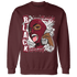 High White Team Red 1s Sweatshirt Match No Sugar No Cream - NastyJamz