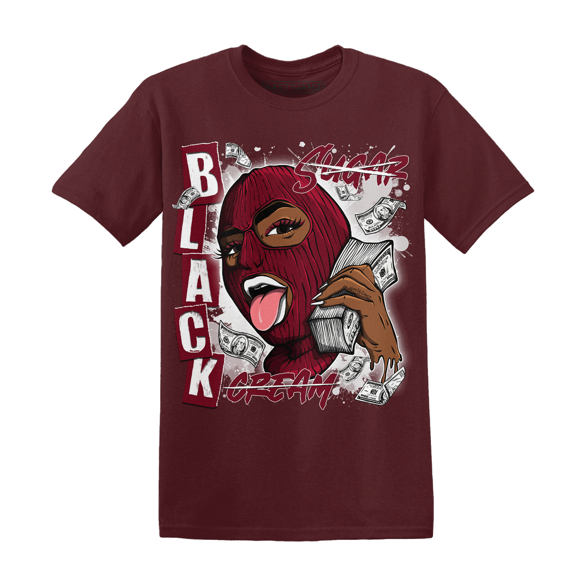 High White Team Red 1s T Shirt Match No Sugar No Cream - NastyJamz