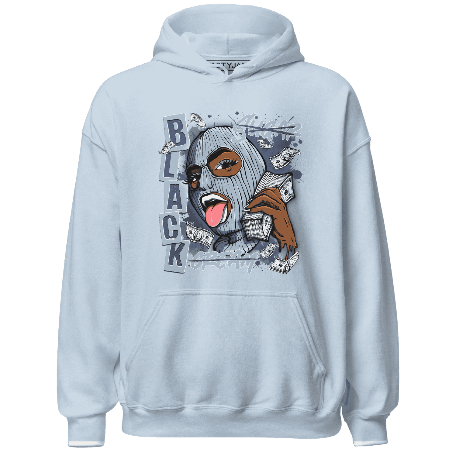 Mid Diffused Blue Grey 1s Hoodie Match No Sugar No Cream - NastyJamz