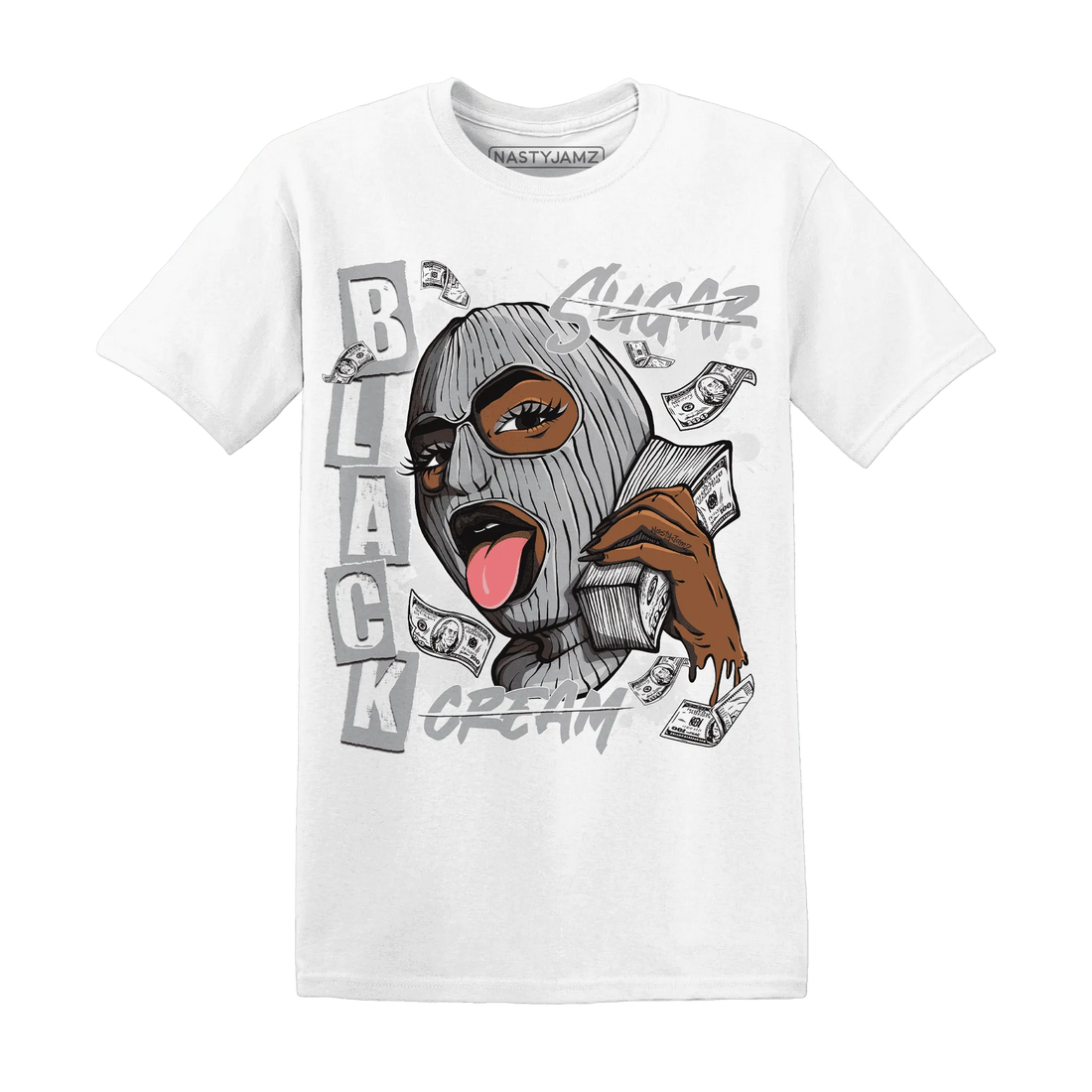Wolf-Grey-1s-T-Shirt-Match-No-Sugar-No-Cream