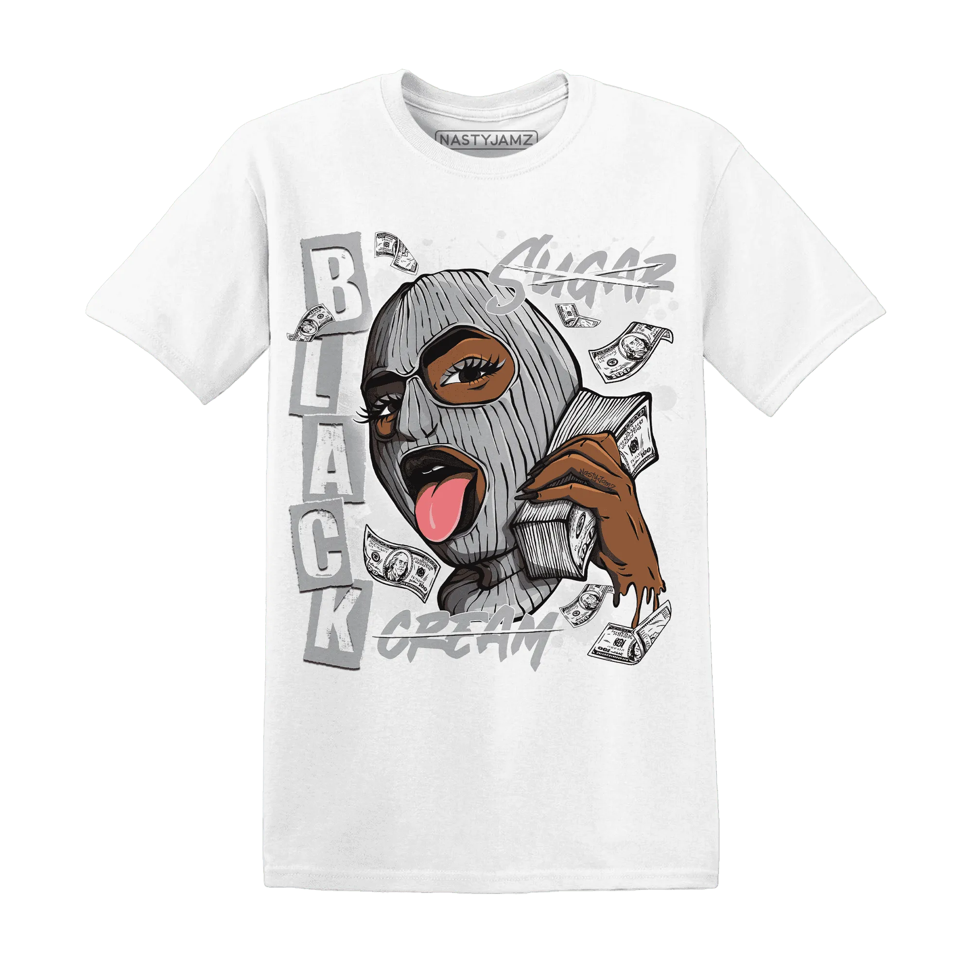 Wolf-Grey-1s-T-Shirt-Match-No-Sugar-No-Cream