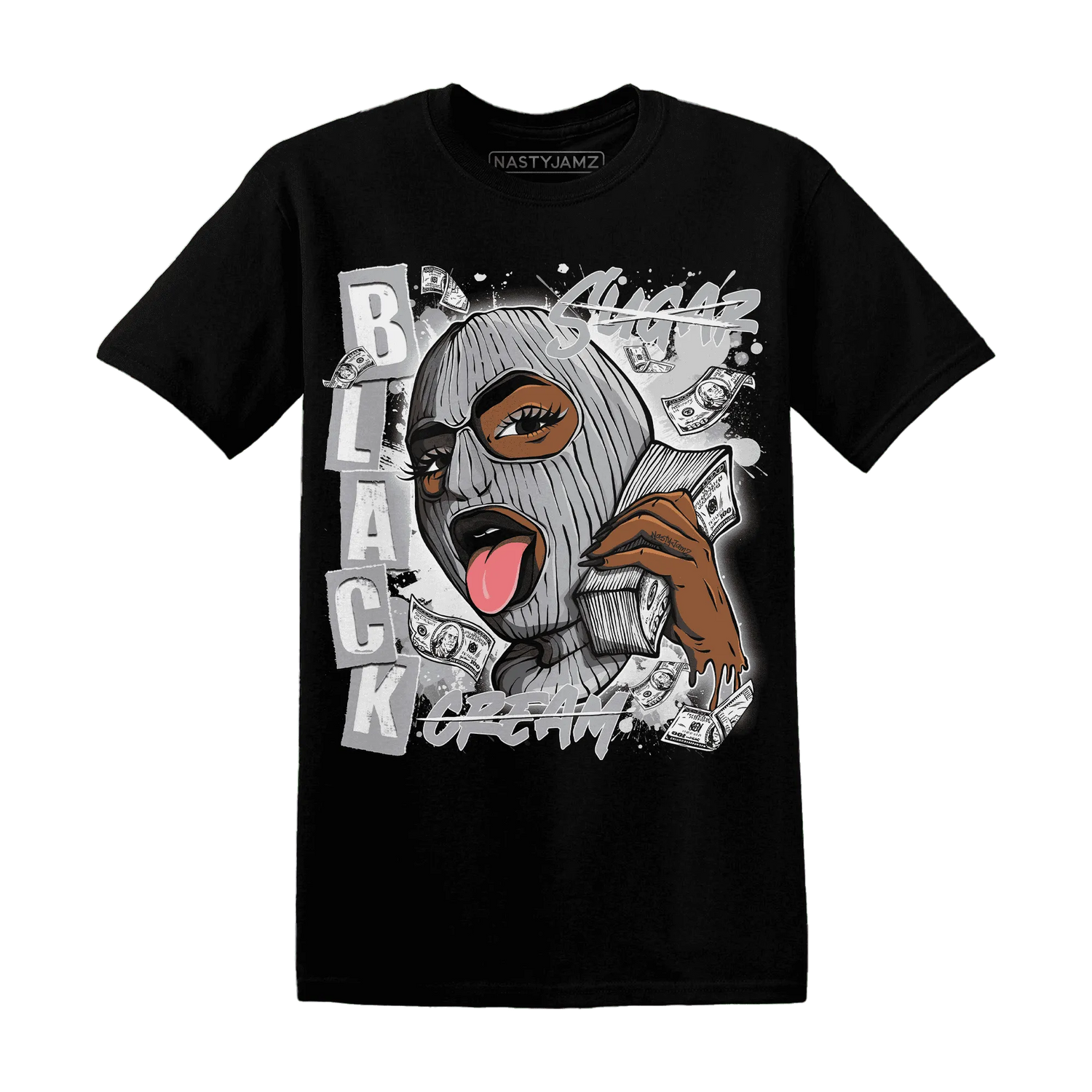 Wolf-Grey-1s-T-Shirt-Match-No-Sugar-No-Cream